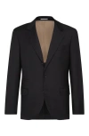Brunello Cucinelli Tailored Wool Blazer In Black
