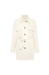 Brunello Cucinelli Twill Blazer With Monili In Neutral