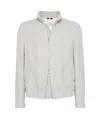 Brunello Cucinelli Water Resistant Linen Blend Jacket For Men In White