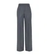 Brunello Cucinelli Wide-leg Tailored Trousers With Front Pleats In Grey