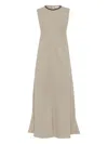 Brunello Cucinelli Twill Dress With Monili