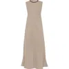 Brunello Cucinelli Twill Dress With Monili