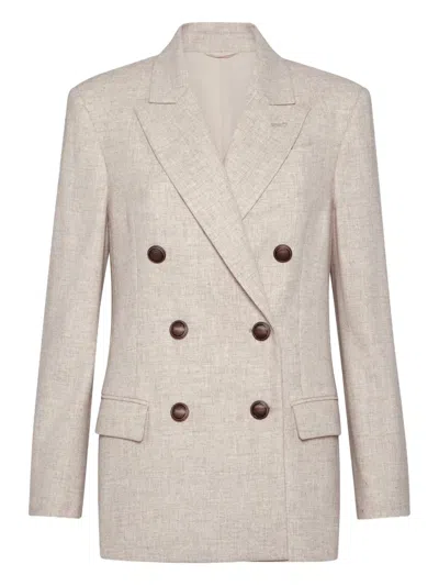 Brunello Cucinelli Twill Flannel Blazer