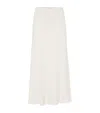 Brunello Cucinelli Flute Twill Couture Skirt In White