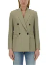 Brunello Cucinelli Twill Jacket In Green