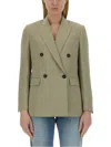 Brunello Cucinelli Women Twill Jacket In Verde