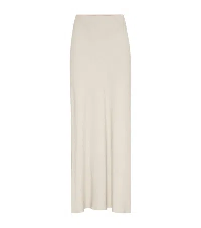BRUNELLO CUCINELLI TWILL MAXI SKIRT