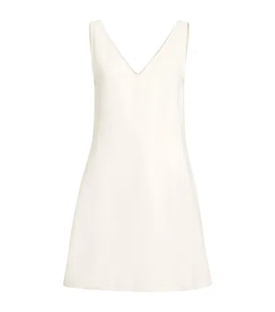 Brunello Cucinelli Twill Mini Dress In White