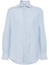 Brunello Cucinelli Long-sleeved Shirt In Blue