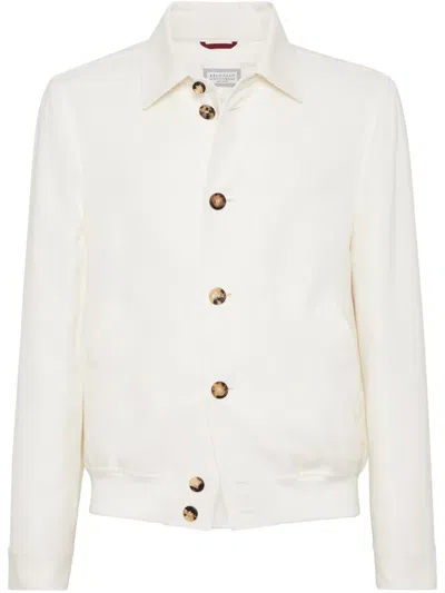BRUNELLO CUCINELLI TWILL SHIRT JACKET