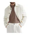 Brunello Cucinelli Hopsack Jacket Long Sleeves Patch Pockets In Neutral