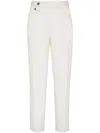 Brunello Cucinelli Cotton Gabardine Tailored Trousers In Neutrals