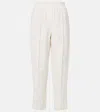 Brunello Cucinelli Twill Tapered Pants In Beige