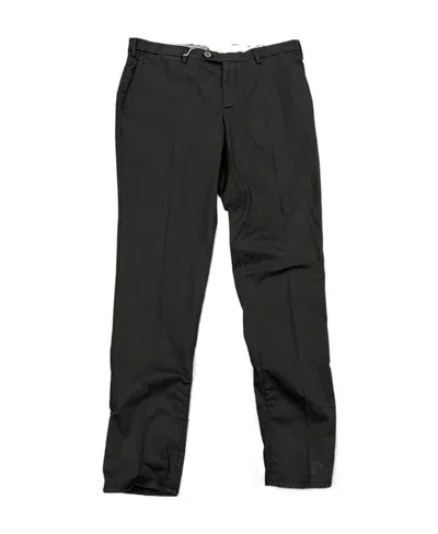 Brunello Cucinelli Twill Tapered Trousers In Black