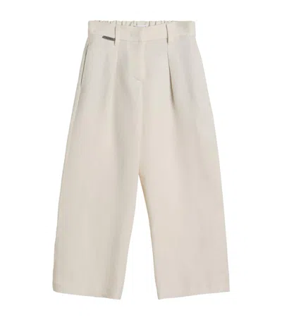 BRUNELLO CUCINELLI TWILL TROUSERS
