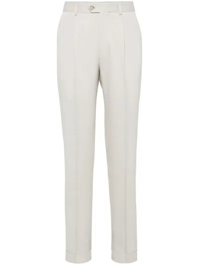 BRUNELLO CUCINELLI TWILL TROUSERS