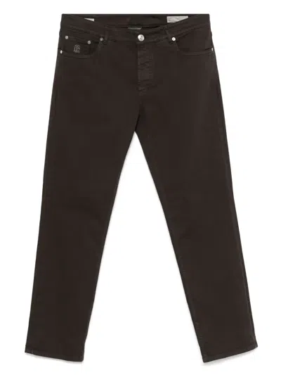 BRUNELLO CUCINELLI TWILL TROUSERS