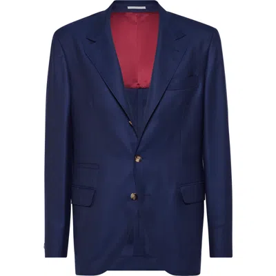 BRUNELLO CUCINELLI BRUNELLO CUCINELLI TWILL UNCONSTRUCTED BLAZER