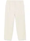 Brunello Cucinelli Twill-weave Trousers In White