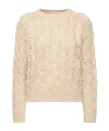 Brunello Cucinelli Sequined Silk And Linen Blend Sweater