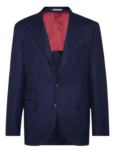 BRUNELLO CUCINELLI VIRGIN WOOL SINGLE-BREASTED BLAZER