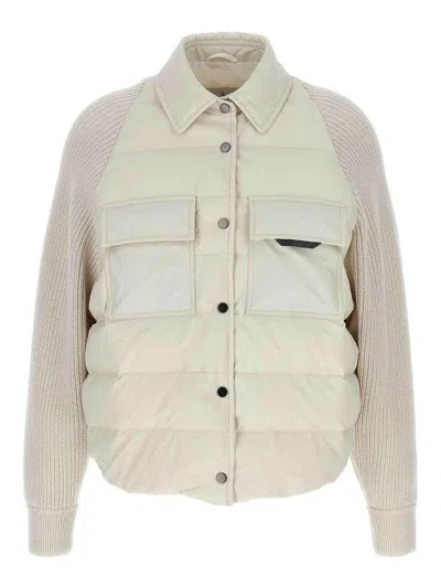 Brunello Cucinelli Two-material  Down Jacket