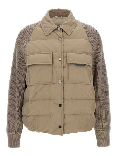 Brunello Cucinelli Two-material  Down Jacket