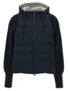 Brunello Cucinelli Padded Hooded Knit Down Jacket