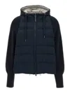Brunello Cucinelli Padded Hooded Knit Down Jacket