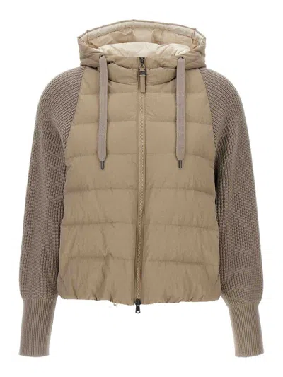 BRUNELLO CUCINELLI CHAQUETA ALCOCHADA - BEIS