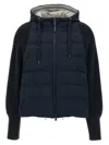 Brunello Cucinelli Padded Hooded Knit Down Jacket