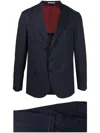Brunello Cucinelli Two-piece Cotton-cashmere Suit In Blue