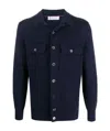 Brunello Cucinelli Patch Pocket Knitted Cardigan In Black