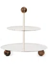 Brunello Cucinelli Two-tiered Serving Stand In Grey