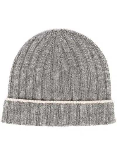 BRUNELLO CUCINELLI TWO-TONE CAP