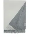 Brunello Cucinelli Two-tone Silk Blanket In Grey