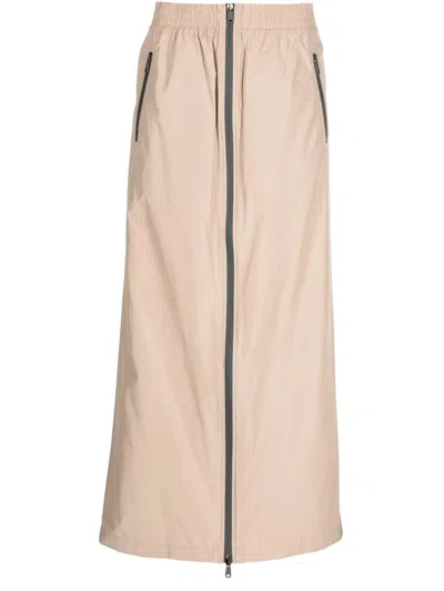 Brunello Cucinelli Maxirock Mit Reissverschluss In Neutrals