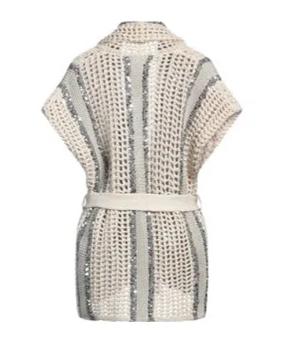 BRUNELLO CUCINELLI TWO-COLOR KNITTED TOP