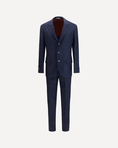 Brunello Cucinelli Two-piece Single-breasted Suit In Blue