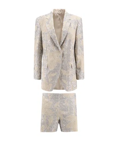 Brunello Cucinelli Two-piece Suit In Neutral