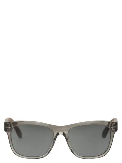 Brunello Cucinelli Two-tone Acetate Sunglasses With Crystal Lenses In Gray