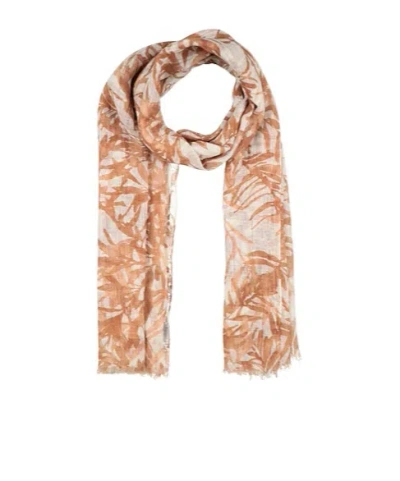 Brunello Cucinelli Two-tone Linen Tassel Shawl In Brown