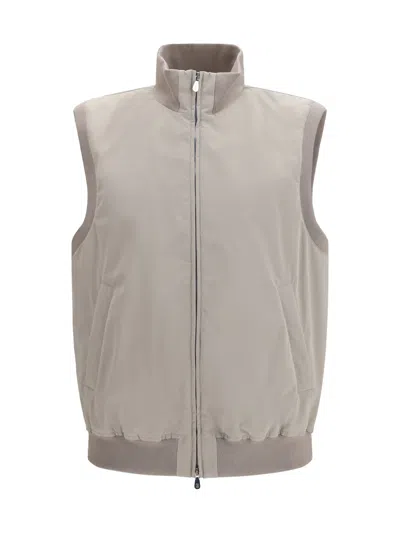 BRUNELLO CUCINELLI BRUNELLO CUCINELLI TWO-WAY ZIP SLEEVELESS VEST