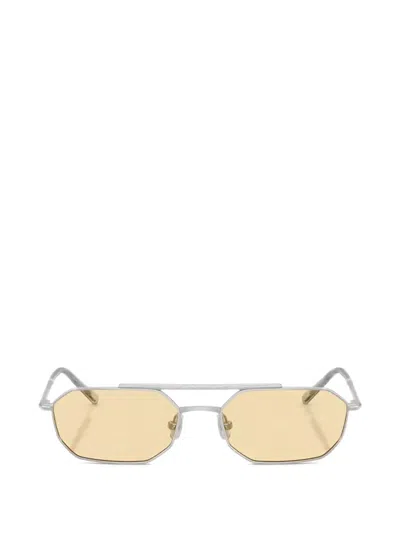 Brunello Cucinelli Tyler Geometric-frame Sunglasses In Brown