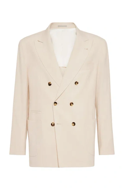Brunello Cucinelli Uconstructed Blazer In Pink