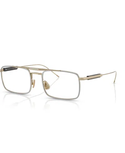 Brunello Cucinelli Unisex Rectangle Eyeglasses, Bc1006t In Neutral