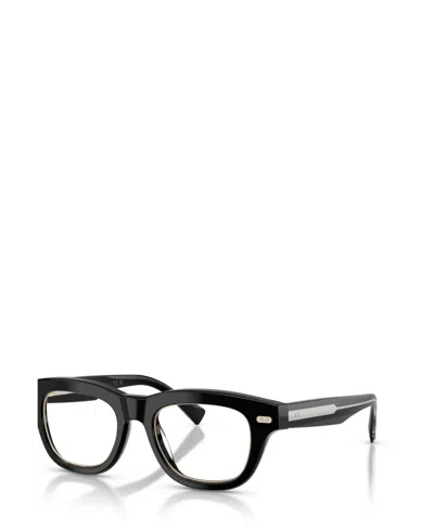 Brunello Cucinelli Unisex Square Eyeglasses, Bc3017 In Nero