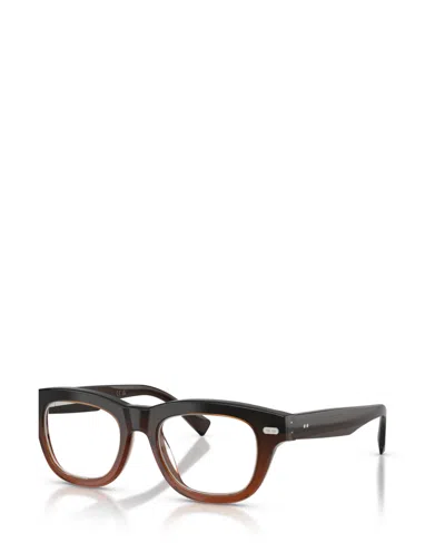 Brunello Cucinelli Unisex Square Eyeglasses, Bc3017 In Vintage Cognac