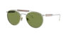 Brunello Cucinelli Womens Silver Bc2004st Sartorial Sunset Round-frame Yellow Gold-plated Titanium Sunglasses In Brassica