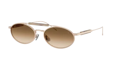 Brunello Cucinelli Unisex Sunglass Bc2013st In Gold